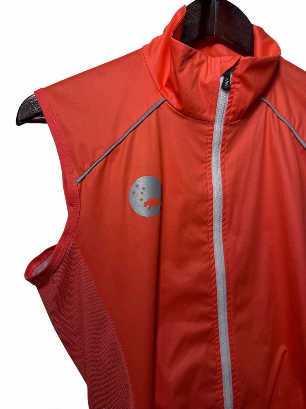 Wyn Republic UNISEX WINDSTOP GILET - SEE ME NOW size medium orange - Picture 7 of 16